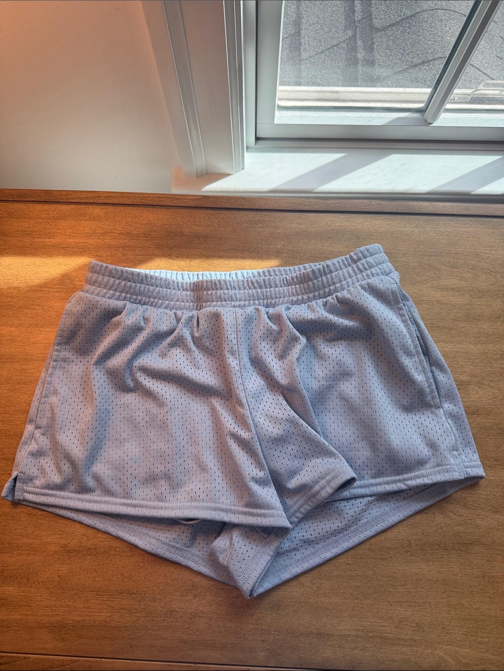 Gilly Hicks Light Blue Mesh Lounge Shorts